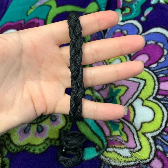 Black Paracord Braided Bracelet and Ring - Picture 10 of 12